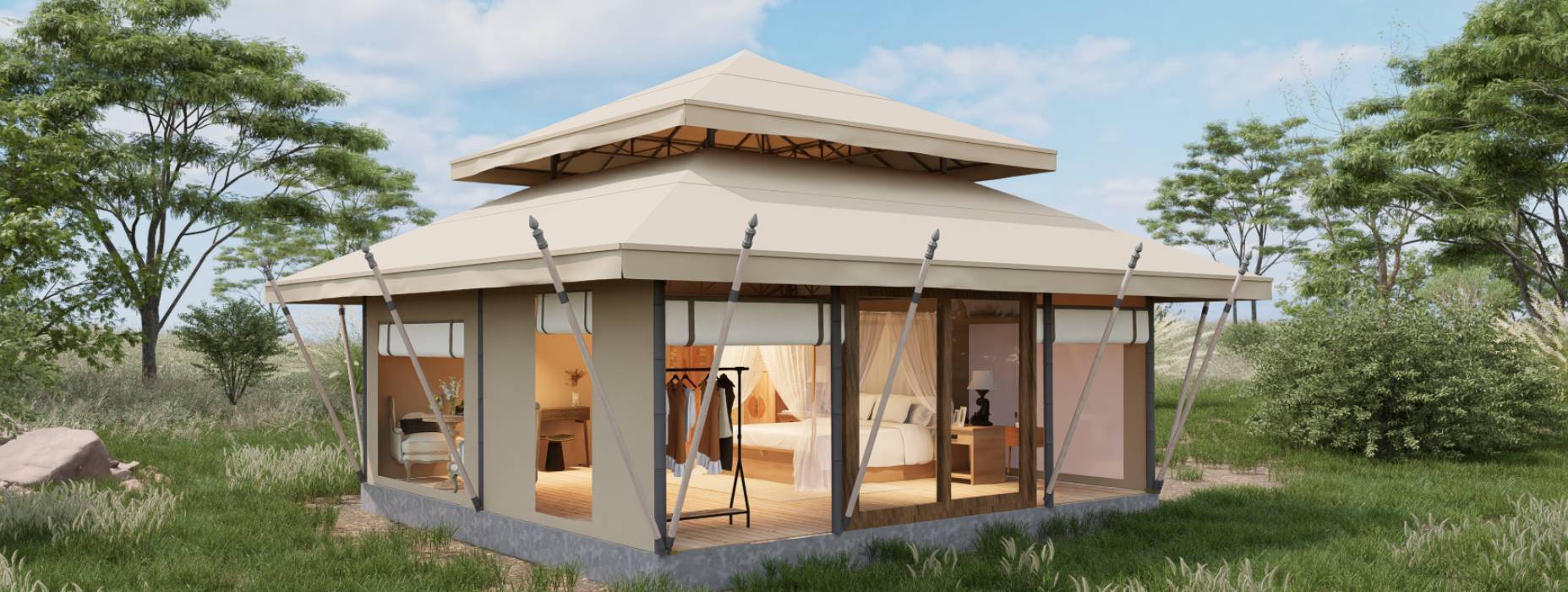 牡丹江户外野奢帐篷